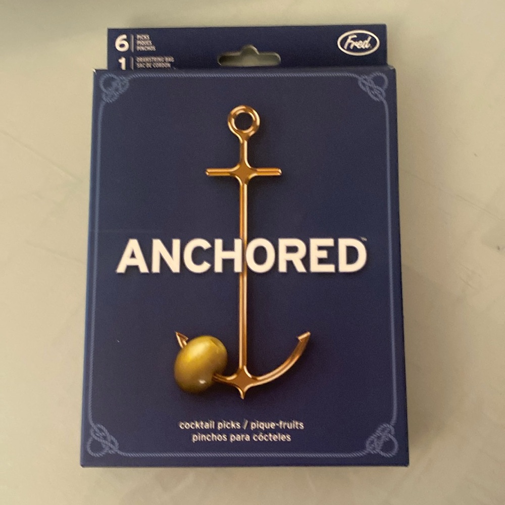 COPY - Anchored cocktail picks. New